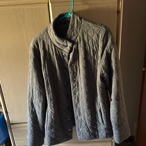Men's Gray Quilted Jacket